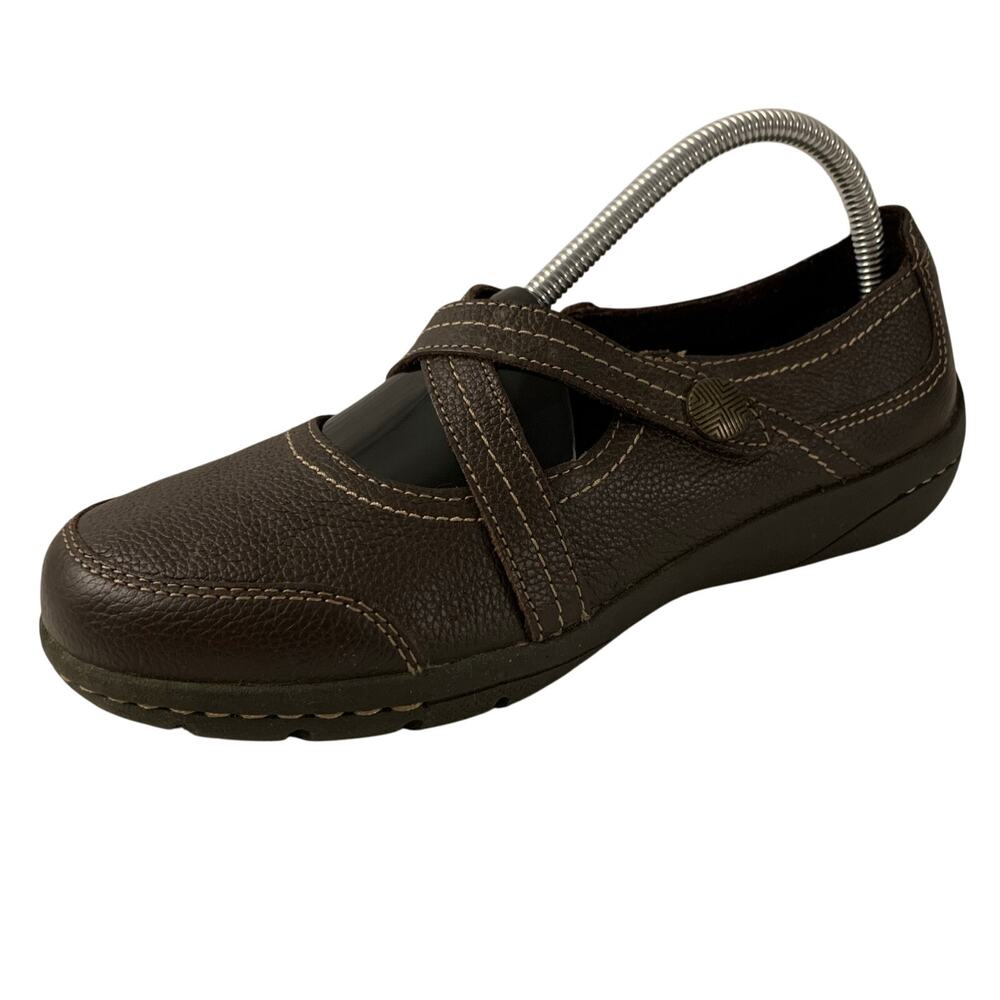 Thom McAn Women's Davney Brown Leather Mary Jane Shoes Size 9